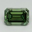 3.11 Ct. Fancy Vivid Green Emerald Lab Grown Diamond