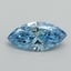 0.70 Ct. Fancy Vivid Blue Marquise Lab Grown Diamond