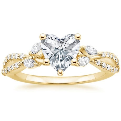 18K Yellow Gold Luxe Willow Diamond Ring (1/4 ct. tw.) with Luxe Winding Willow Diamond Ring (1/4 ct. tw.)