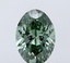 2.02 Ct. Fancy Vivid Green Oval Lab Grown Diamond