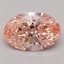 1.24 Ct. Fancy Vivid Pink Oval Lab Grown Diamond