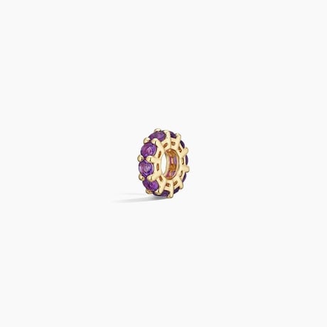 Amethyst Rondelle Charm
