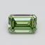 1.00 Ct. Fancy Vivid Green Emerald Lab Grown Diamond