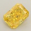 1.08 Ct. Fancy Vivid  Yellow Radiant Lab Grown Diamond