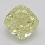 1.53 Ct. Fancy Yellow Cushion Diamond