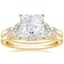 18KY Moissanite Verbena Diamond Bridal Set (1/4 ct. tw.), smalltop view