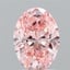 2.30 Ct. Fancy Vivid Pink Oval Lab Grown Diamond
