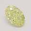 0.79 Ct. Fancy Yellow Oval Diamond