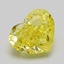 2.31 Ct. Fancy Vivid  Yellow Heart Lab Grown Diamond
