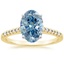 18K Yellow Gold Sonora Diamond Ring, smalltop view