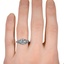 The Allete Ring, smallzoomed in top view on a hand