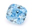 1.03 Ct. Fancy Vivid Blue Cushion Lab Grown Diamond