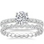 18K White Gold Constance Diamond Ring (1/3 ct. tw.) with Riviera Eternity Diamond Ring (1 ct. tw.)