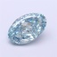 1.01 Ct. Fancy Vivid Blue Oval Lab Grown Diamond