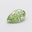 1.52 Ct. Fancy Vivid Green Pear Lab Grown Diamond