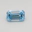 0.33 Ct. Fancy Intense Blue Emerald Lab Grown Diamond