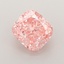 1.13 Ct. Fancy Vivid  Pink Cushion Lab Grown Diamond