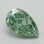 1.17 Ct. Fancy Vivid Green Pear Lab Grown Diamond