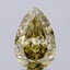 2.38 Ct. Fancy Greyish Yellow Pear Lab Grown Diamond
