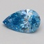1.05 Ct. Fancy Vivid Blue Pear Lab Grown Diamond