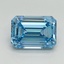 4.21 Ct. Fancy Vivid Blue Emerald Lab Grown Diamond