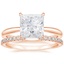 14KR Moissanite Freesia Ring with Sia Diamond Open Ring, smalltop view