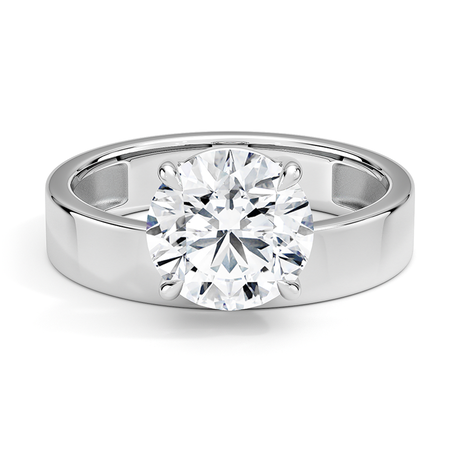 Platinum Peyton Floating Diamond Solitaire Ring