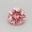 0.38 Ct. Fancy Vivid Pink Round Lab Grown Diamond