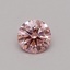 0.30 Ct. Fancy Vivid Pink Round Lab Grown Diamond