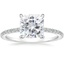 18K White Gold Demi Three-Quarter Coverage Diamond Ring (1/3 ct. tw.), smalltop view