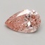 0.52 Ct. Fancy Vivid Pink Pear Lab Grown Diamond