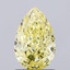 1.31 Ct. Fancy Intense Yellow Pear Lab Grown Diamond