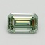 1.01 Ct. Fancy Intense Pacific Green Emerald Lab Grown Diamond