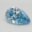 1.59 Ct. Fancy Vivid Blue Pear Lab Grown Diamond