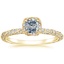 18K Yellow Gold Nova Halo Diamond Ring (1/2 ct. tw.), smalltop view