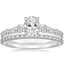 18K White Gold Primrose Diamond Ring with Luxe Sonora Diamond Ring (1/4 ct. tw.)