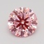 0.89 Ct. Fancy Pink Round Lab Grown Diamond