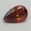 0.96 Ct. Fancy Orange Pear Lab Grown Diamond