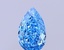 0.42 Ct. Fancy Vivid Blue Pear Lab Grown Diamond