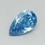 0.52 Ct. Fancy Vivid Blue Pear Lab Grown Diamond