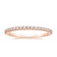 14K Rose Gold Sonora Three-Quarter Coverage Diamond Ring (1/4 ct. tw.), smalltop view