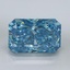 6.08 Ct. Fancy Vivid Malibu Blue Radiant Lab Grown Diamond