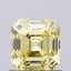 0.79 Ct. Fancy Intense  Yellow Asscher Lab Grown Diamond
