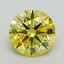 1.11 Ct. Fancy Intense Yellow Round Lab Grown Diamond