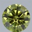 3.99 Ct. Fancy Vivid Green Round Lab Grown Diamond