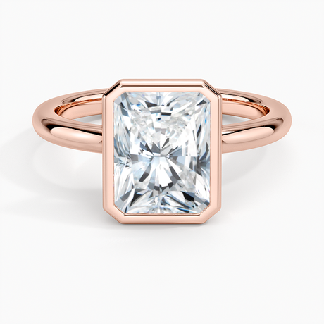 14K Rose Gold Julietta Bezel Solitaire Ring
