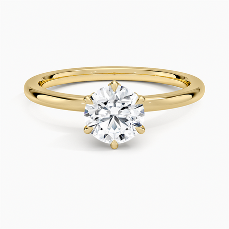 Petal Prong Engagement Ring
