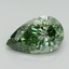 2.04 Ct. Fancy Vivid Pacific Green Pear Lab Grown Diamond