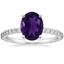 Platinum Petite Shared Prong Three-Quarter Coverage Diamond Ring (1/3 ct. tw.), smalltop view