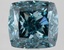 3.72 Ct. Fancy Vivid Blue Cushion Lab Grown Diamond